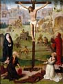 the crucifixion with saint jerome and saint dominic and scenes from the passion